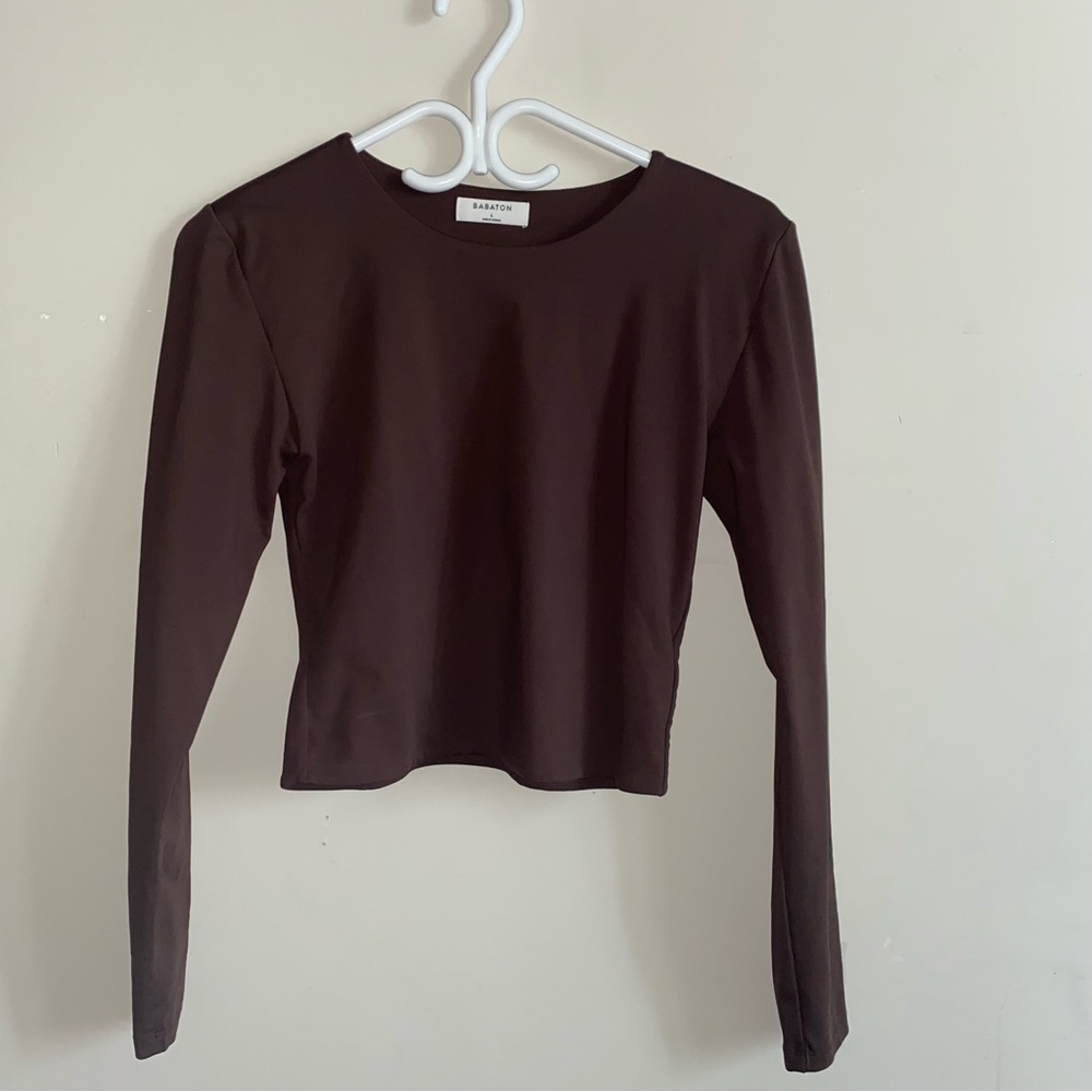 ARITZIA BABATON CONTOUR CREW LONG SLEEVE
